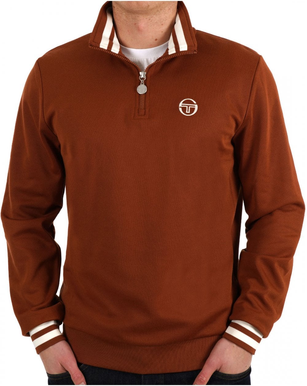 Sergio Tacchini 1/4 Zip Track Top Mocha