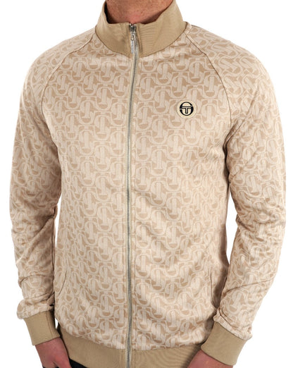 Sergio Tacchini Monogram Track Top Ivory