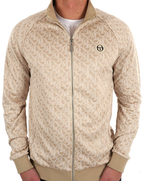Sergio Tacchini Monogram Track Top Ivory