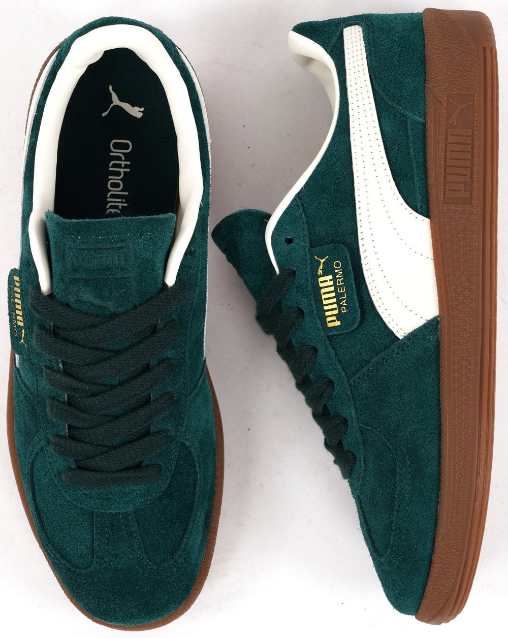 Puma Palermo Trainers Dark Myrtle/Warm White