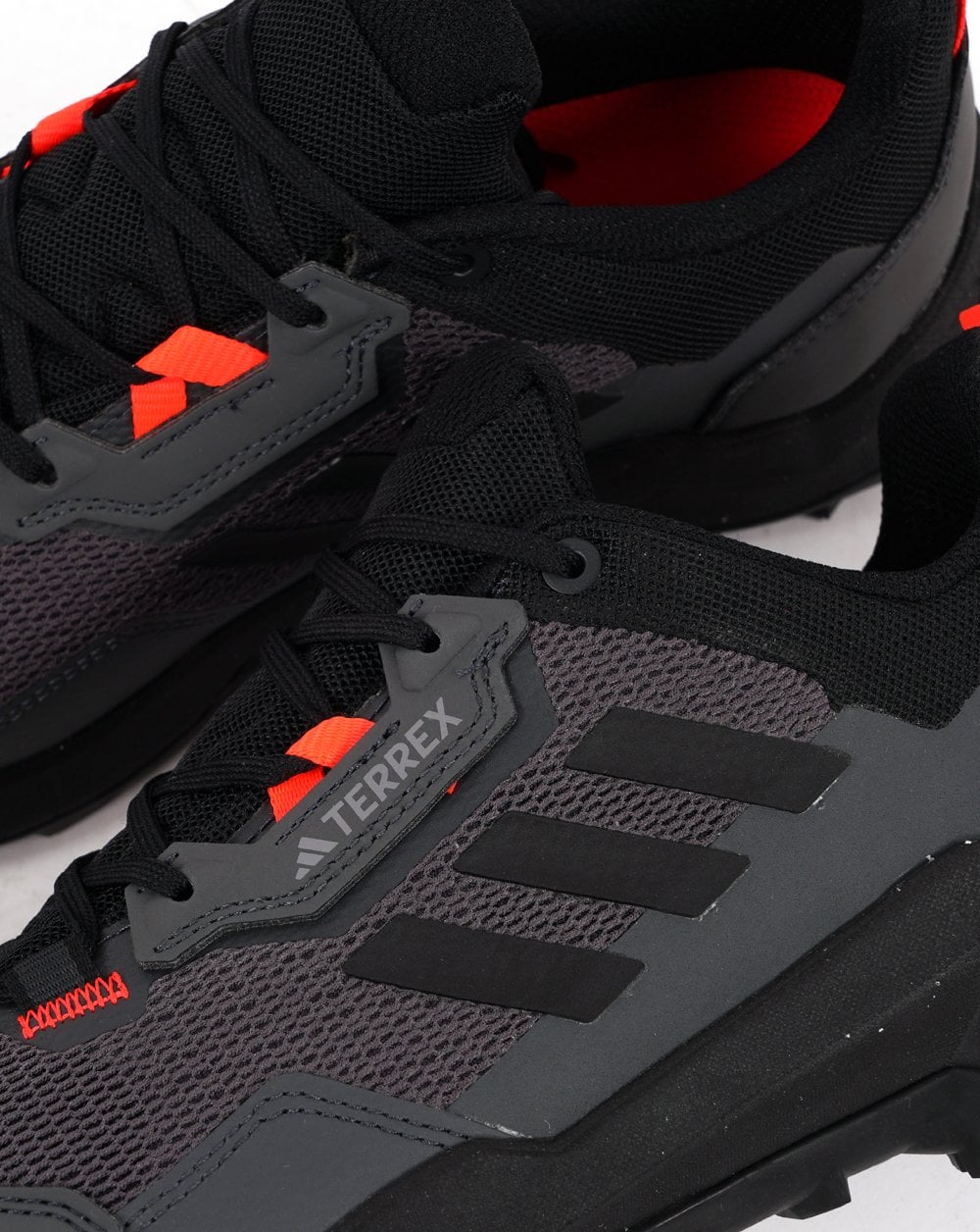 Adidas Terrex AX4 Hiking Shoes Grey Six/Solar Red/Carbon