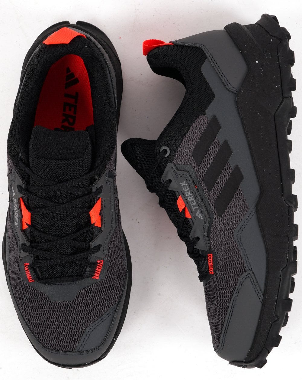 Adidas Terrex AX4 Hiking Shoes Grey Six/Solar Red/Carbon