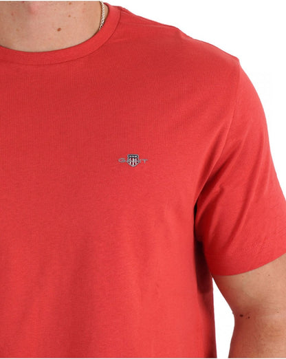 Gant Shield T Shirt Brick Red