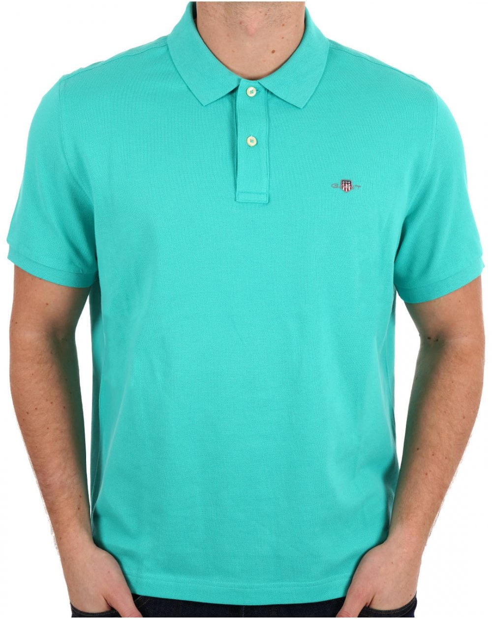 Gant Shield Pique Polo Tropic Blue