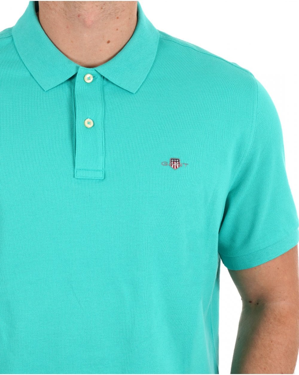 Gant Shield Pique Polo Tropic Blue
