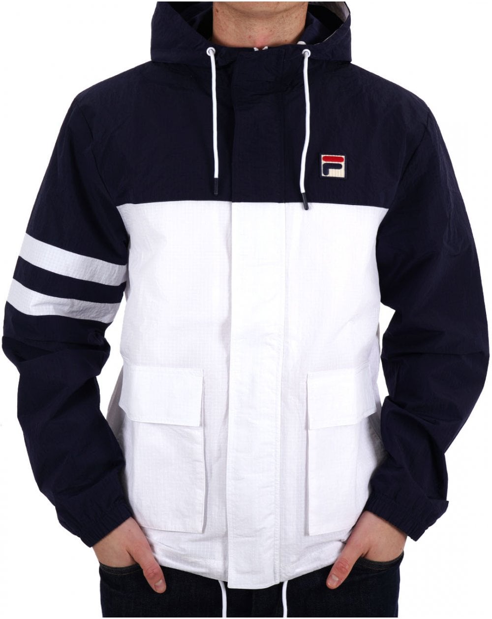 Fila Vintage Sailing Jacket Navy White