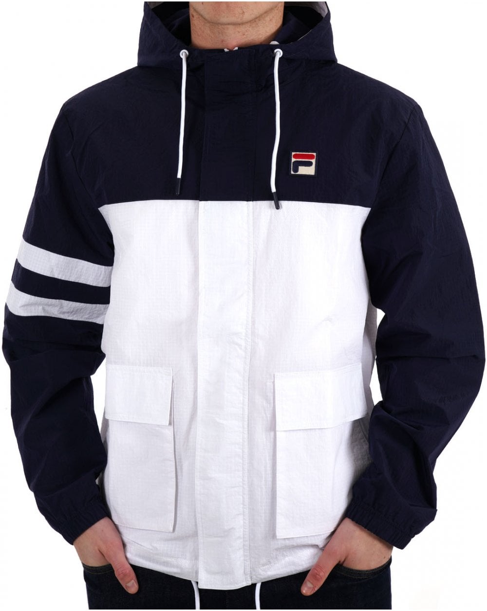 Fila Vintage Sailing Jacket Navy White