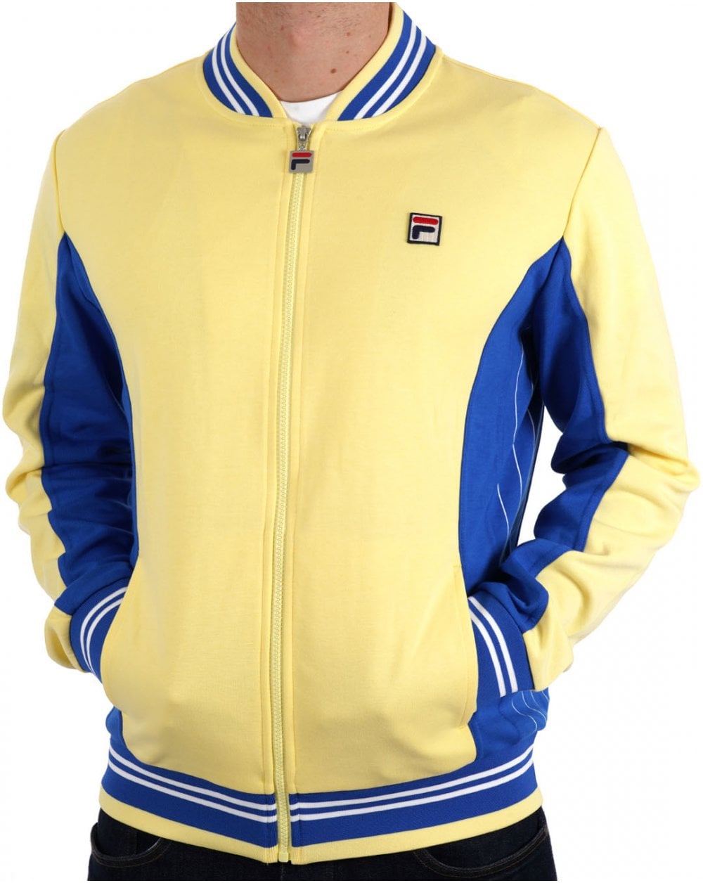 Fila Vintage Mk1 Settanta Track Top Yellow / Royal
