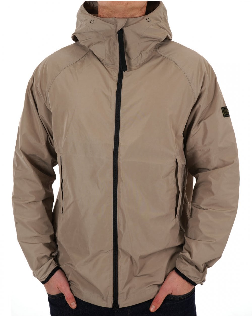 Barbour International Porter Showerproof Jacket Concrete