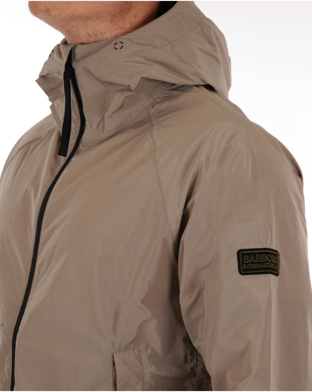 Barbour International Porter Showerproof Jacket Concrete