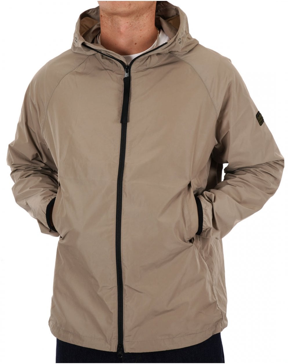 Barbour International Porter Showerproof Jacket Concrete
