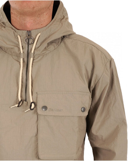 Barbour Durham Hooded OH Jacket Concrete