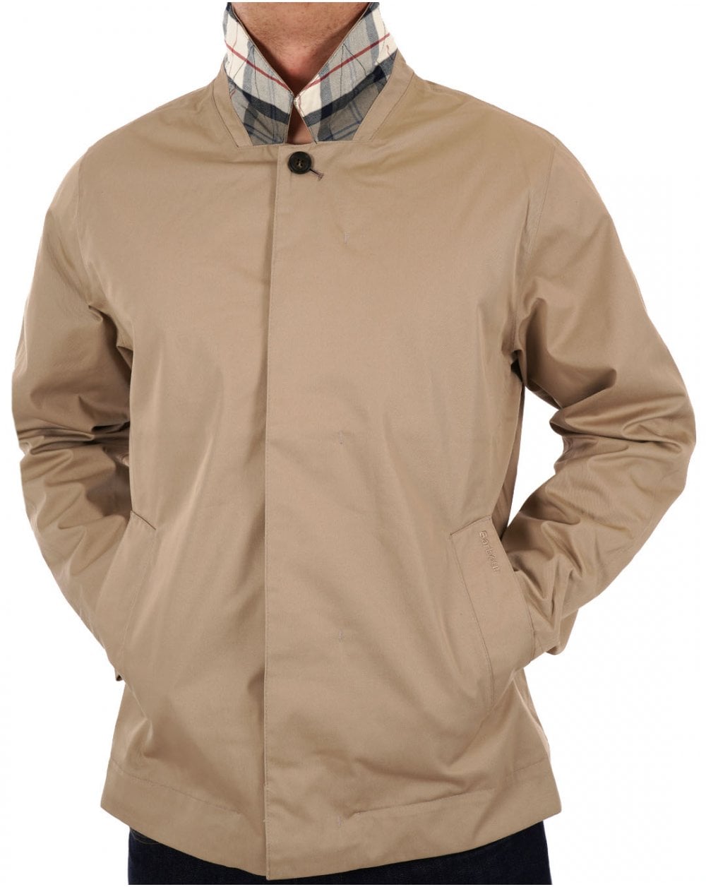 Barbour Short Rokig Waterproof Jacket Washed Stone