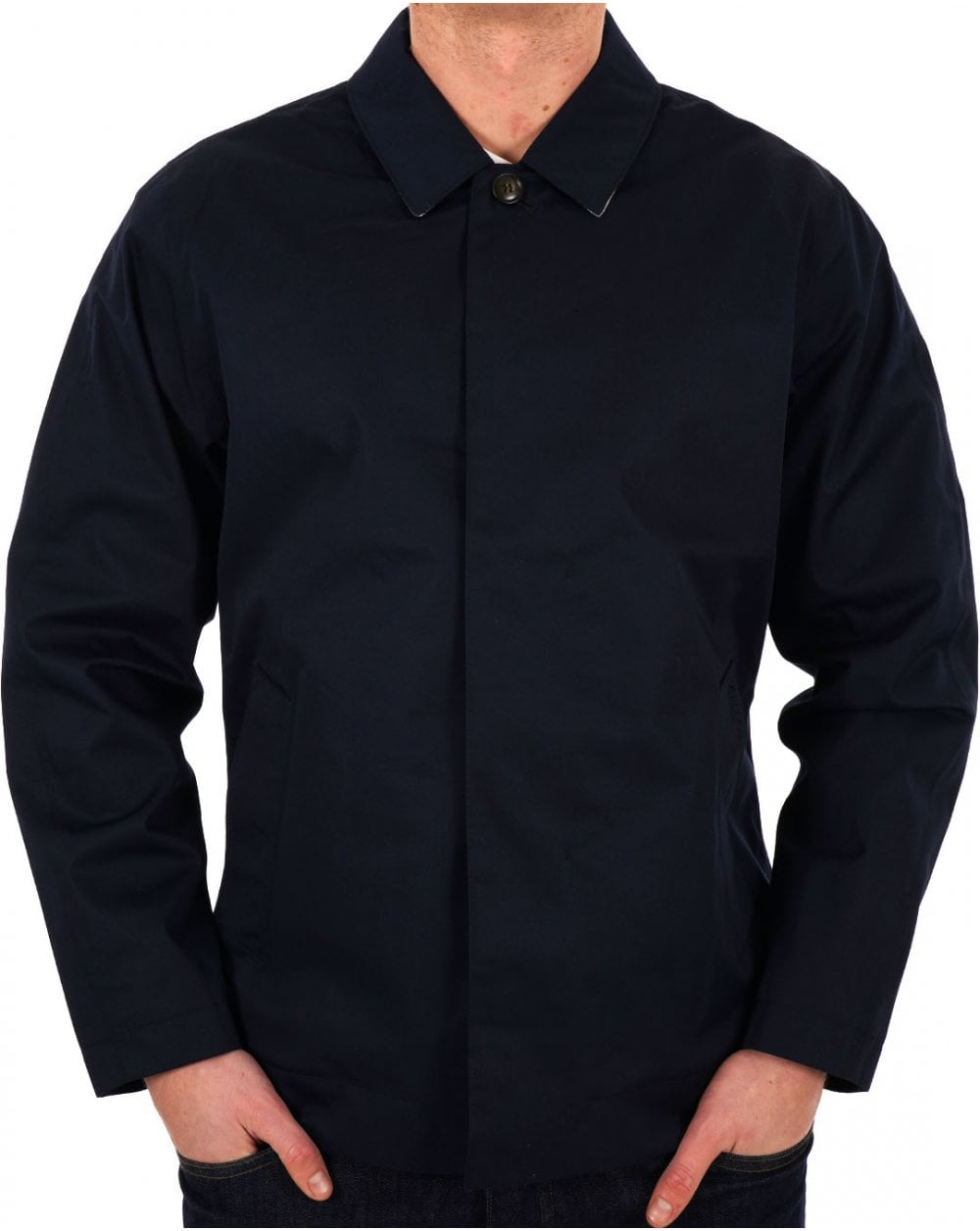 Barbour Short Rokig Waterproof Jacket Navy