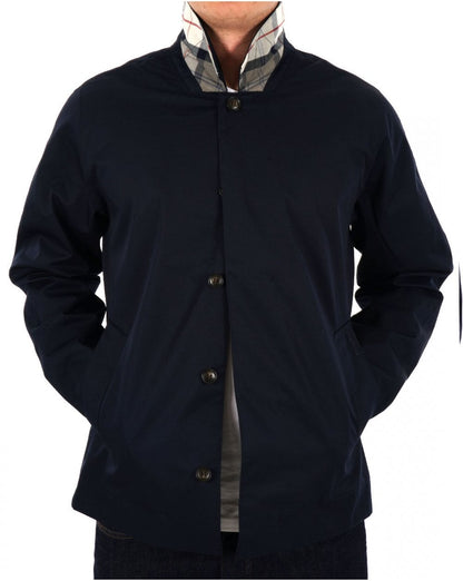 Barbour Short Rokig Waterproof Jacket Navy
