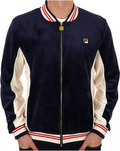 Fila Vintage Settanta Velour MK1 Track Top Navy