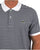 Lacoste Fine Stripe Polo Shirt White/Navy