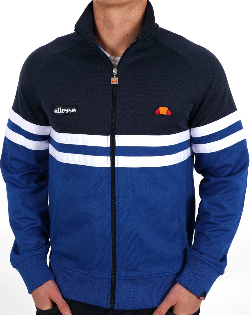 Ellesse Rimini Bex Track Top Navy Blue White