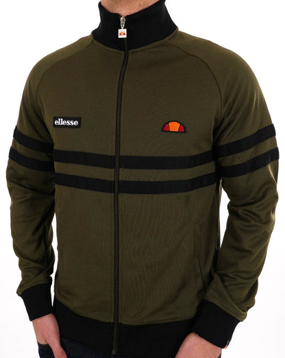 Ellesse Rimini Track Top Dk Olive Black
