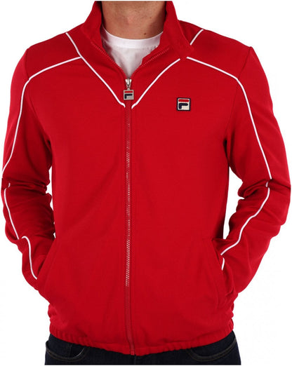 Fila Vintage Noble Track Top Red White
