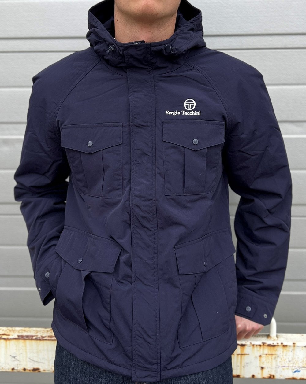 Sergio Tacchini Lined Pocket Jacket Navy