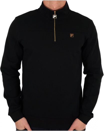 Fila Gold Half Zip Sweat Black
