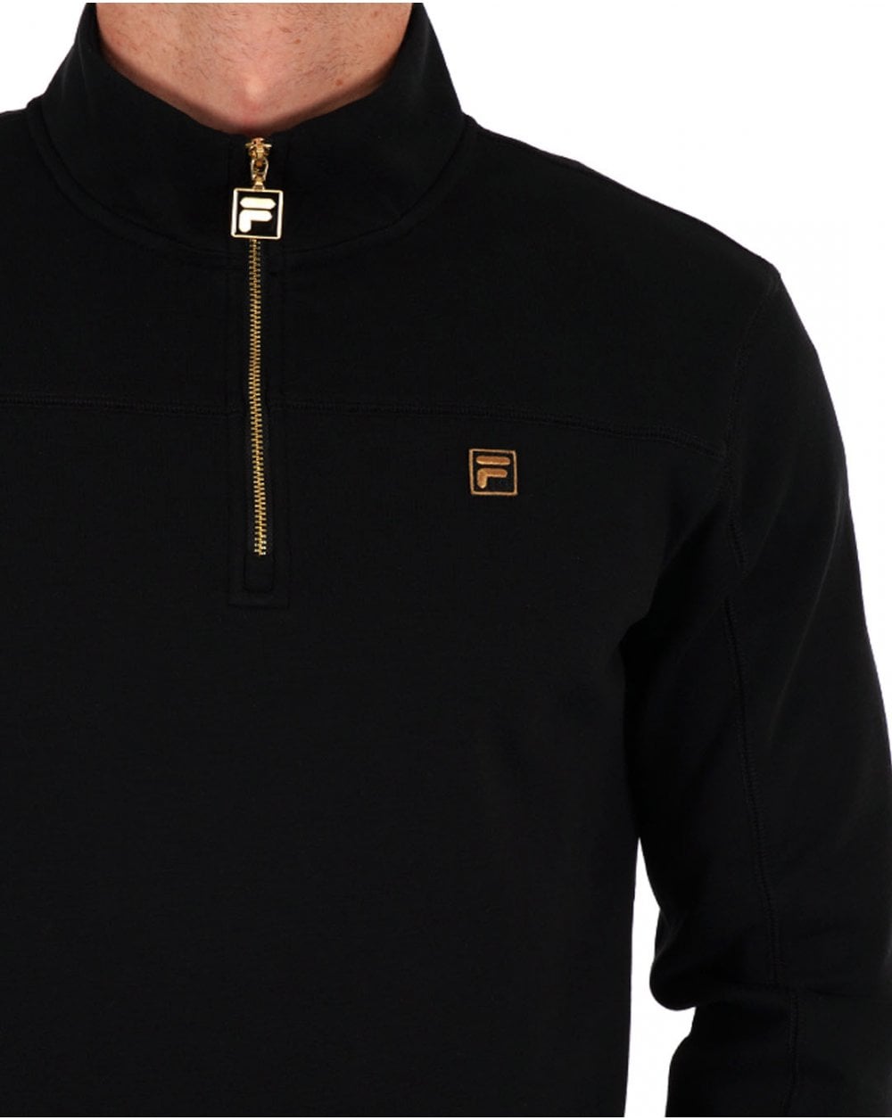 Fila Gold Half Zip Sweat Black