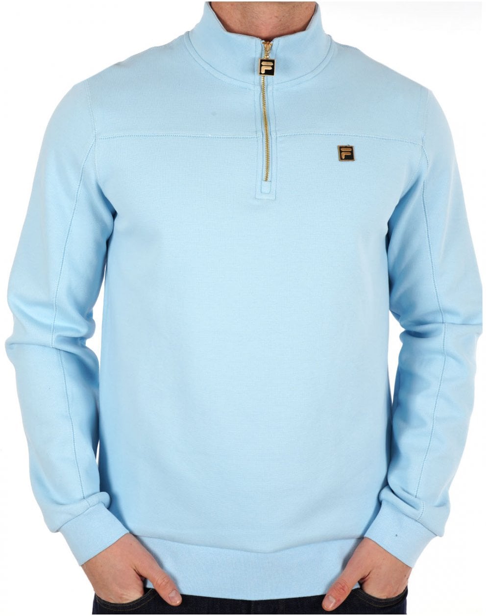 Fila Gold Half Zip Sweat Sky