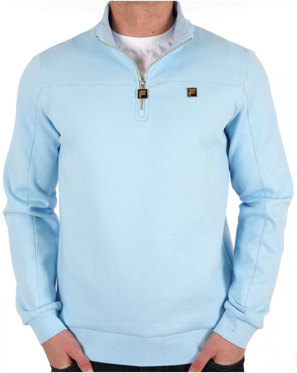 Fila Gold Half Zip Sweat Sky