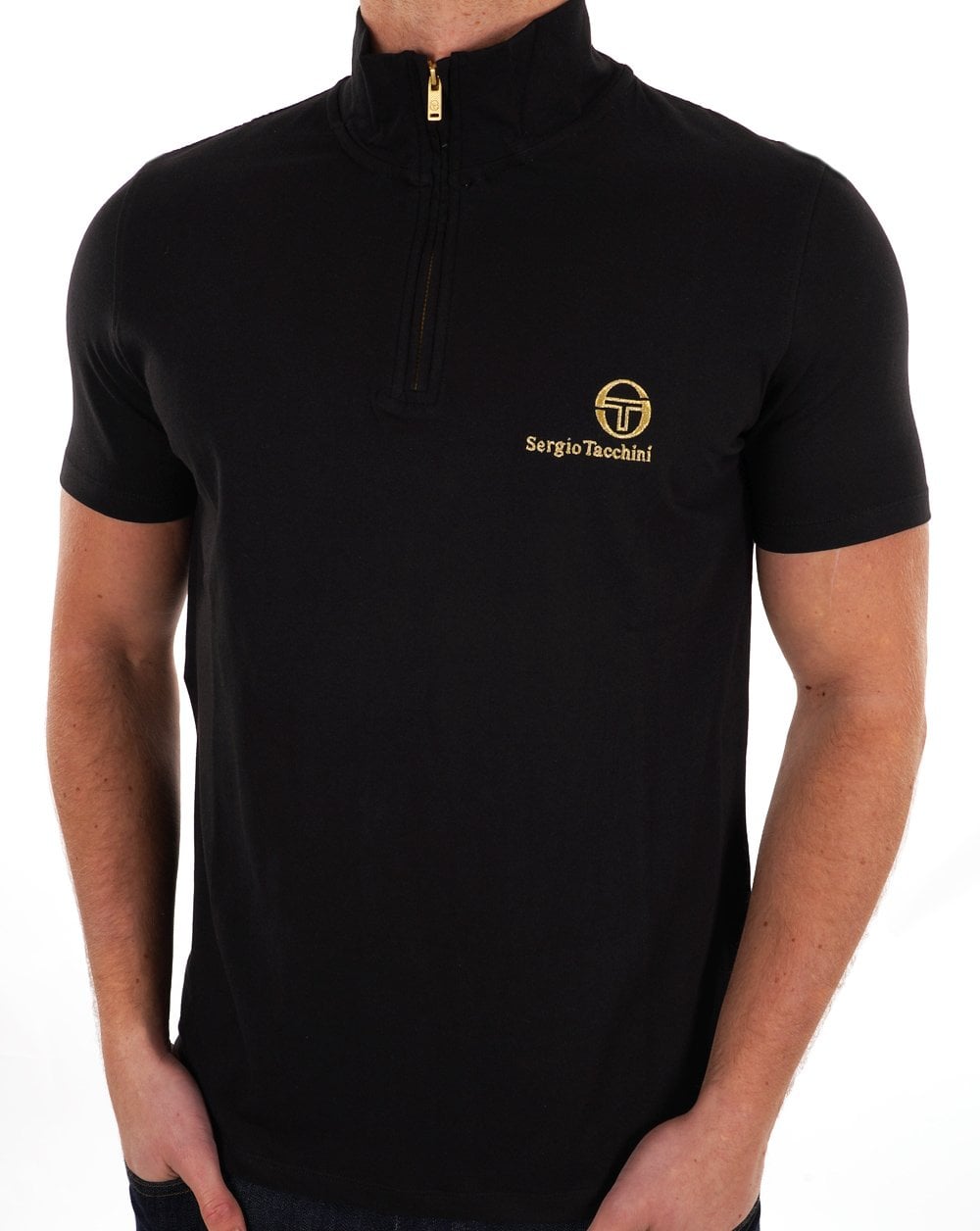 Sergio Tacchini Daytone 1/4 Zip Top Black