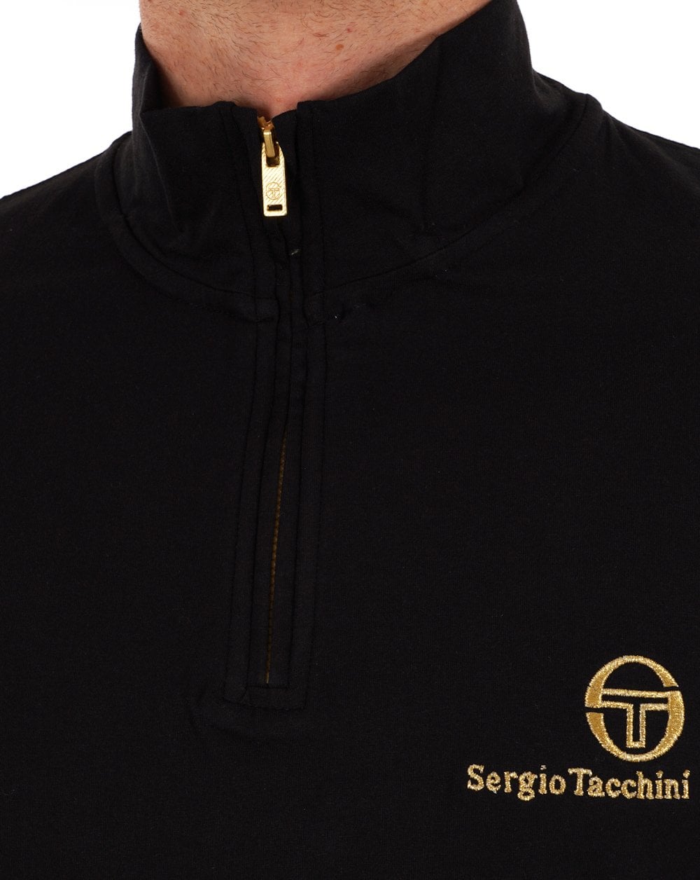 Sergio Tacchini Daytone 1/4 Zip Top Black