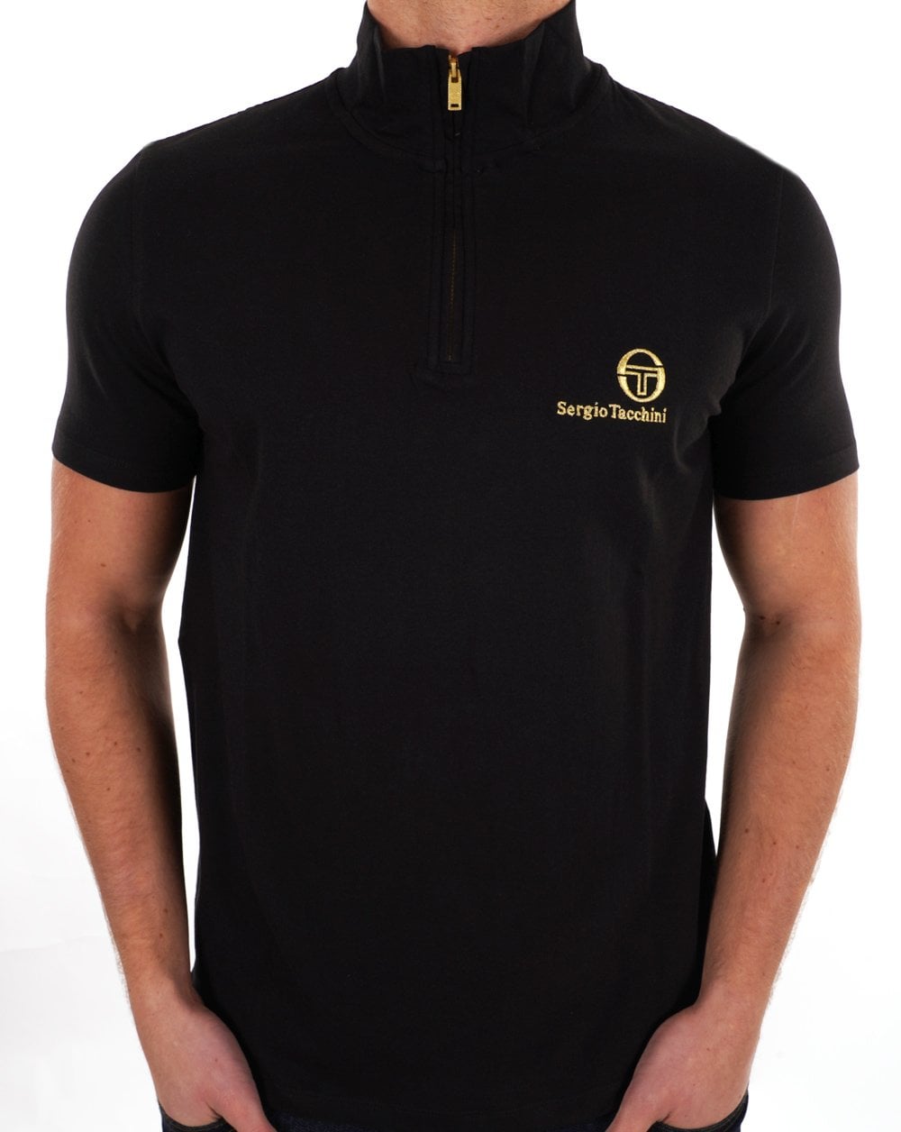 Sergio Tacchini Daytone 1/4 Zip Top Black