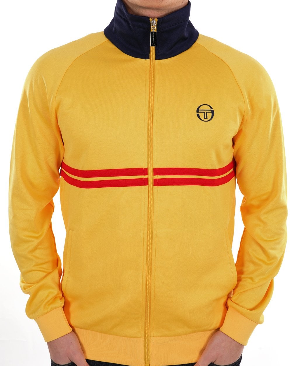 Sergio Tacchini Dallas Track Top Yellow Navy
