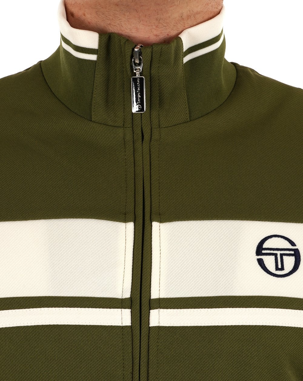 Sergio Tacchini Masters Track Top Khaki Gardenia