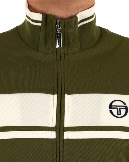 Sergio Tacchini Masters Track Top Khaki Gardenia