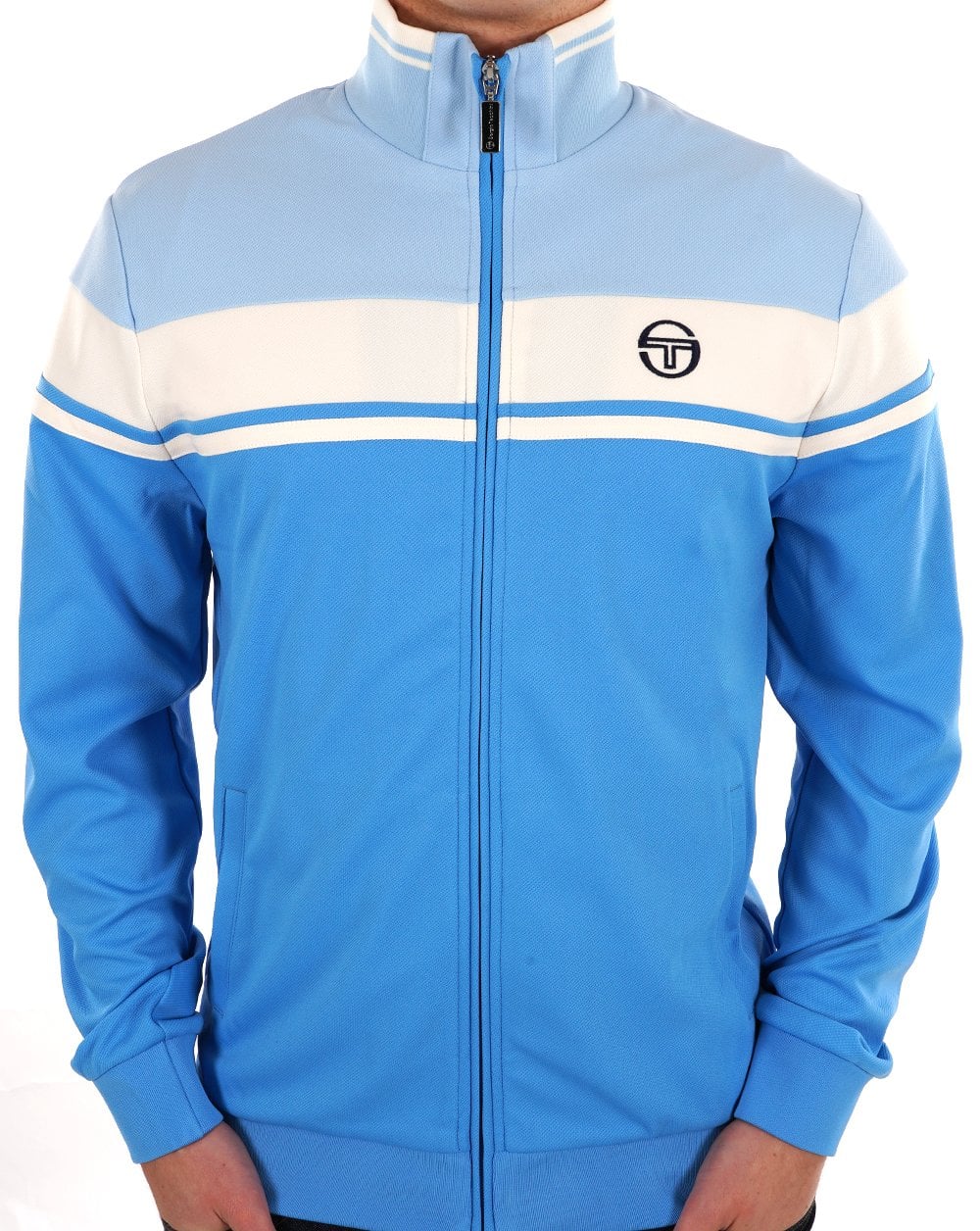 Sergio Tacchini Masters Track Top Sky Azure Blue