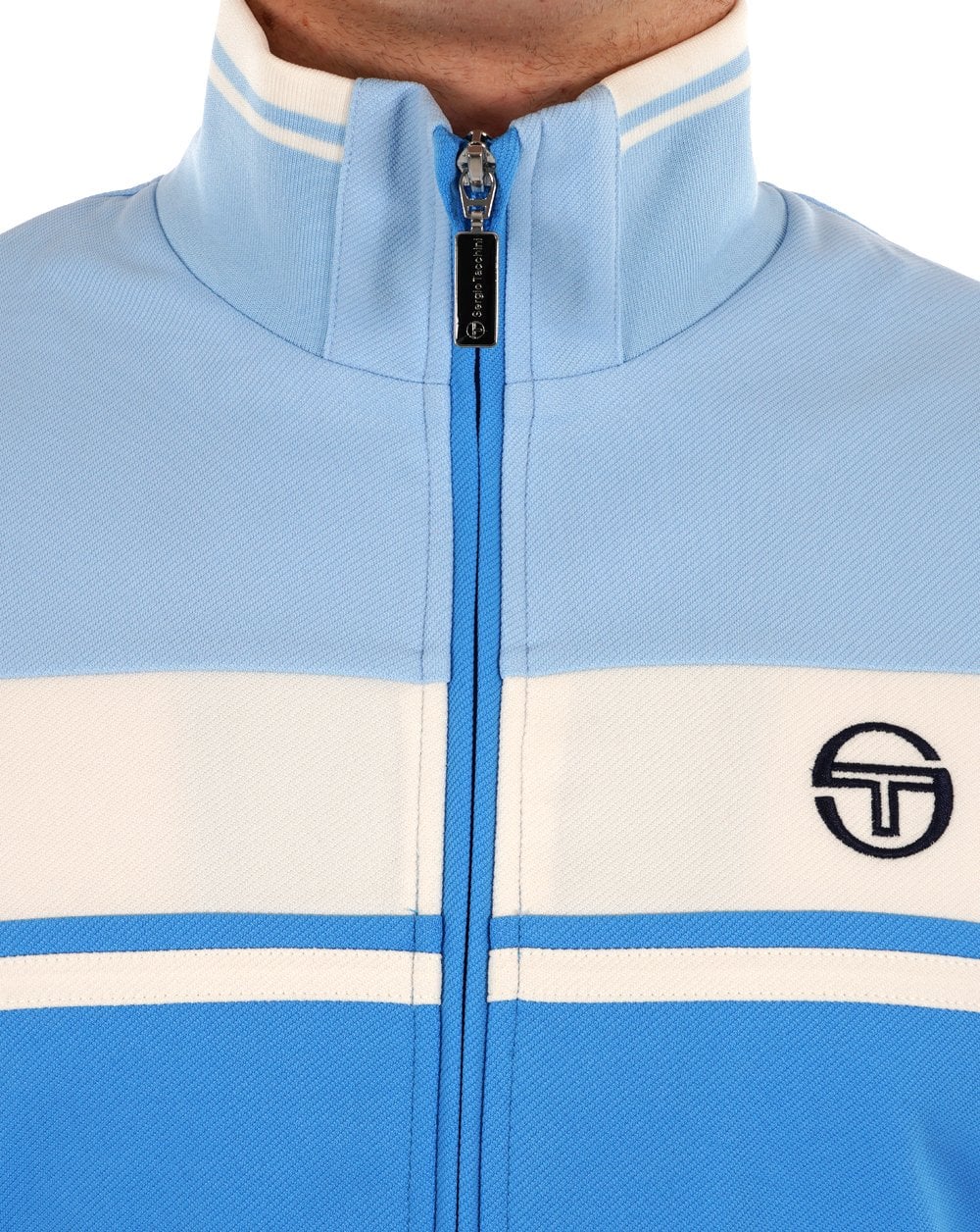 Sergio Tacchini Masters Track Top Sky Azure Blue