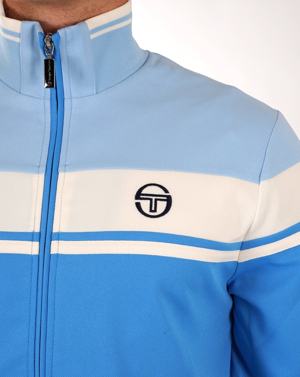 Sergio Tacchini Masters Track Top Sky Azure Blue