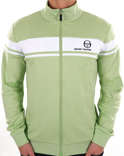 Sergio Tacchini Masters Track Top Lt Green White