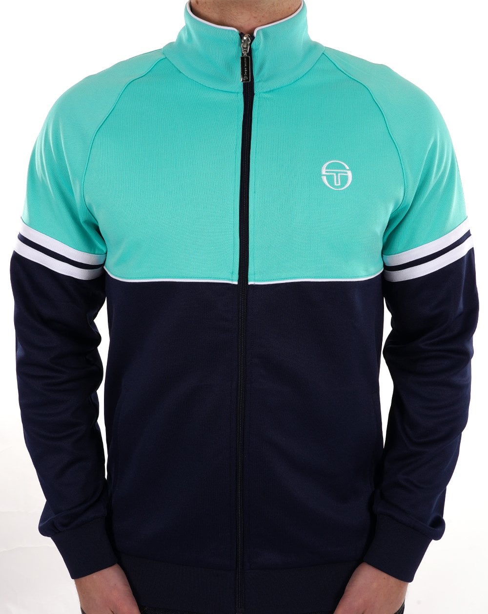 Sergio Tacchini Orion Track Top Pool Blue Navy
