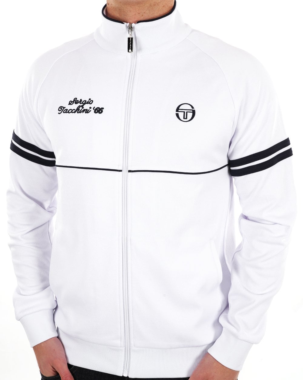Sergio Tacchini Orion Davis Track Top White Navy