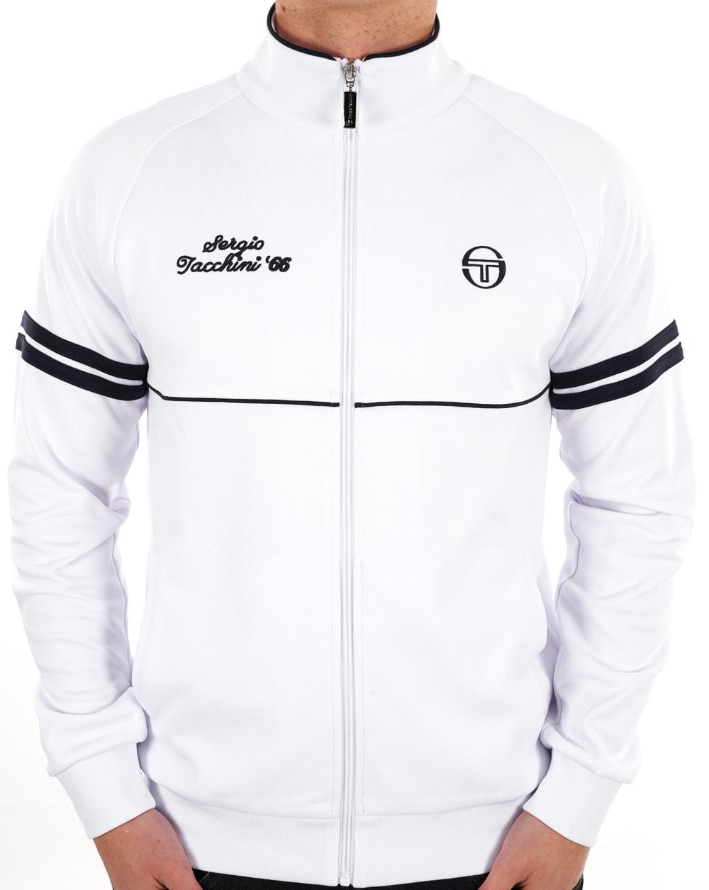 Sergio Tacchini Orion Davis Track Top White Navy