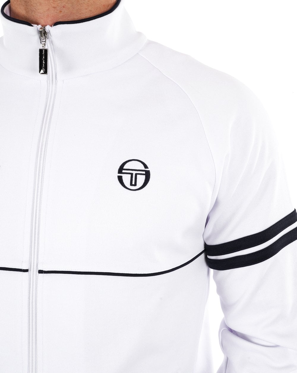 Sergio Tacchini Orion Davis Track Top White Navy