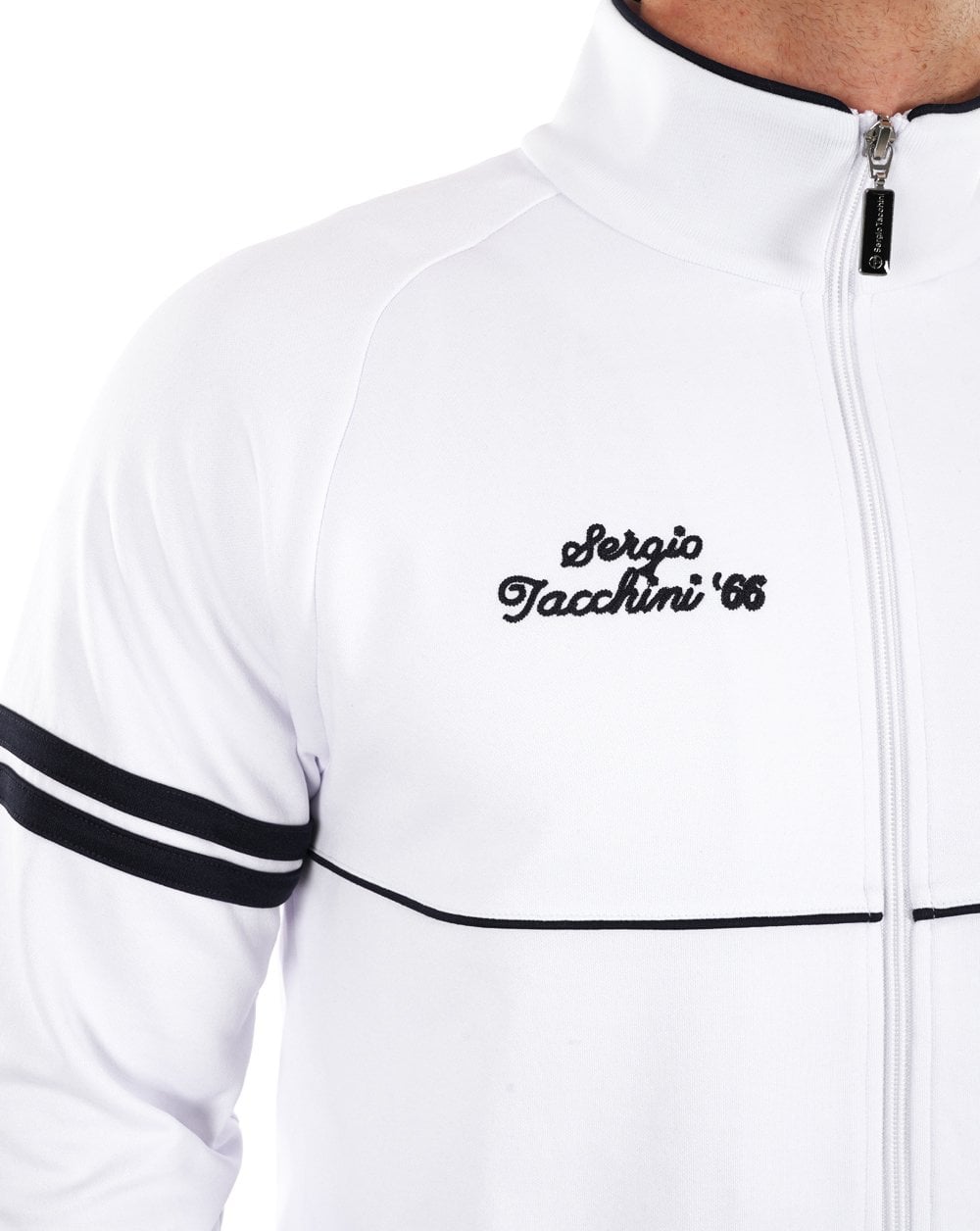 Sergio Tacchini Orion Davis Track Top White Navy