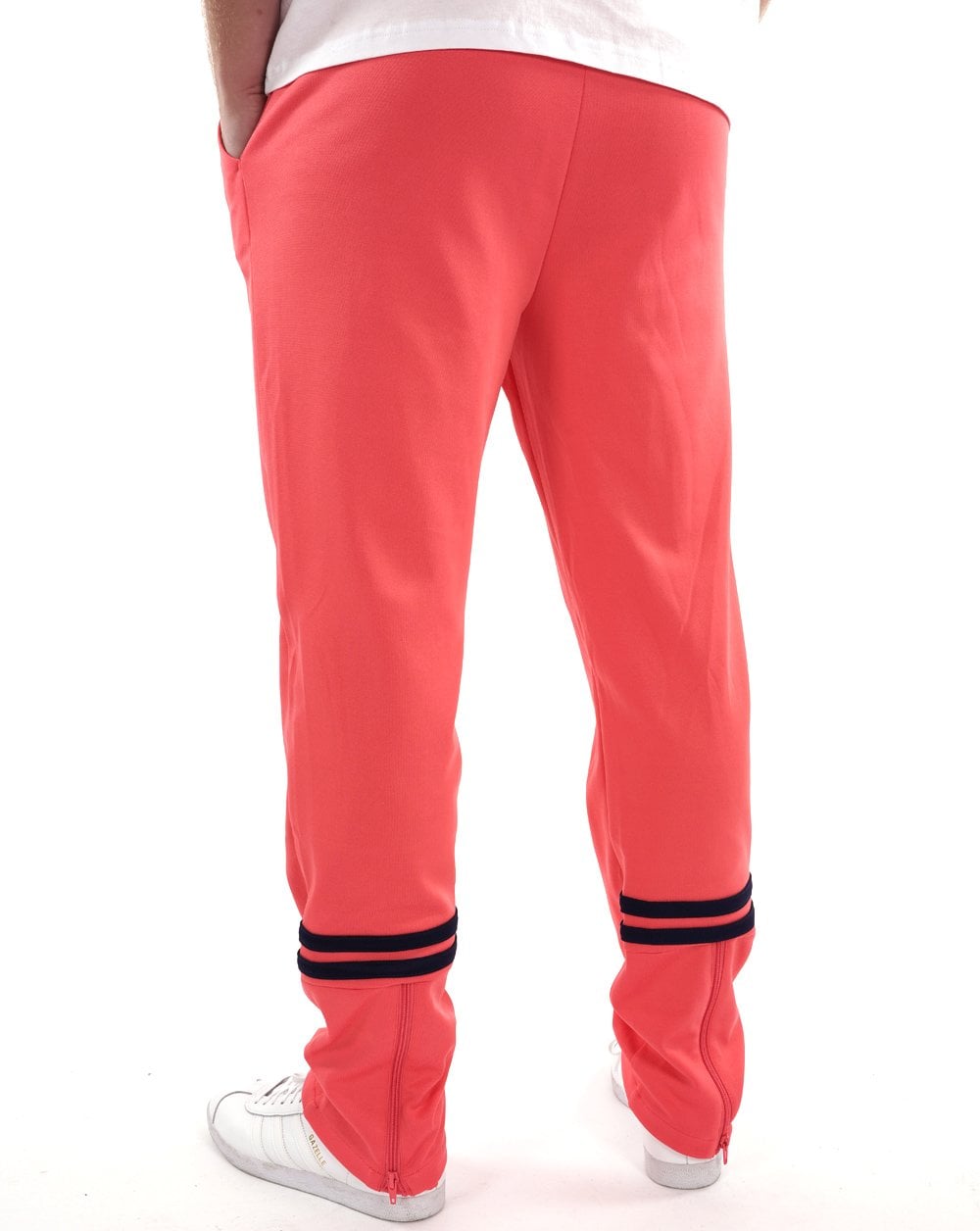 Sergio Tacchini Zip Bottom Track Pants Deep Coral