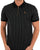 Fila Gold Patton Stripe Polo Black/Egret
