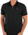 Fila Gold Patton Stripe Polo Black/Egret