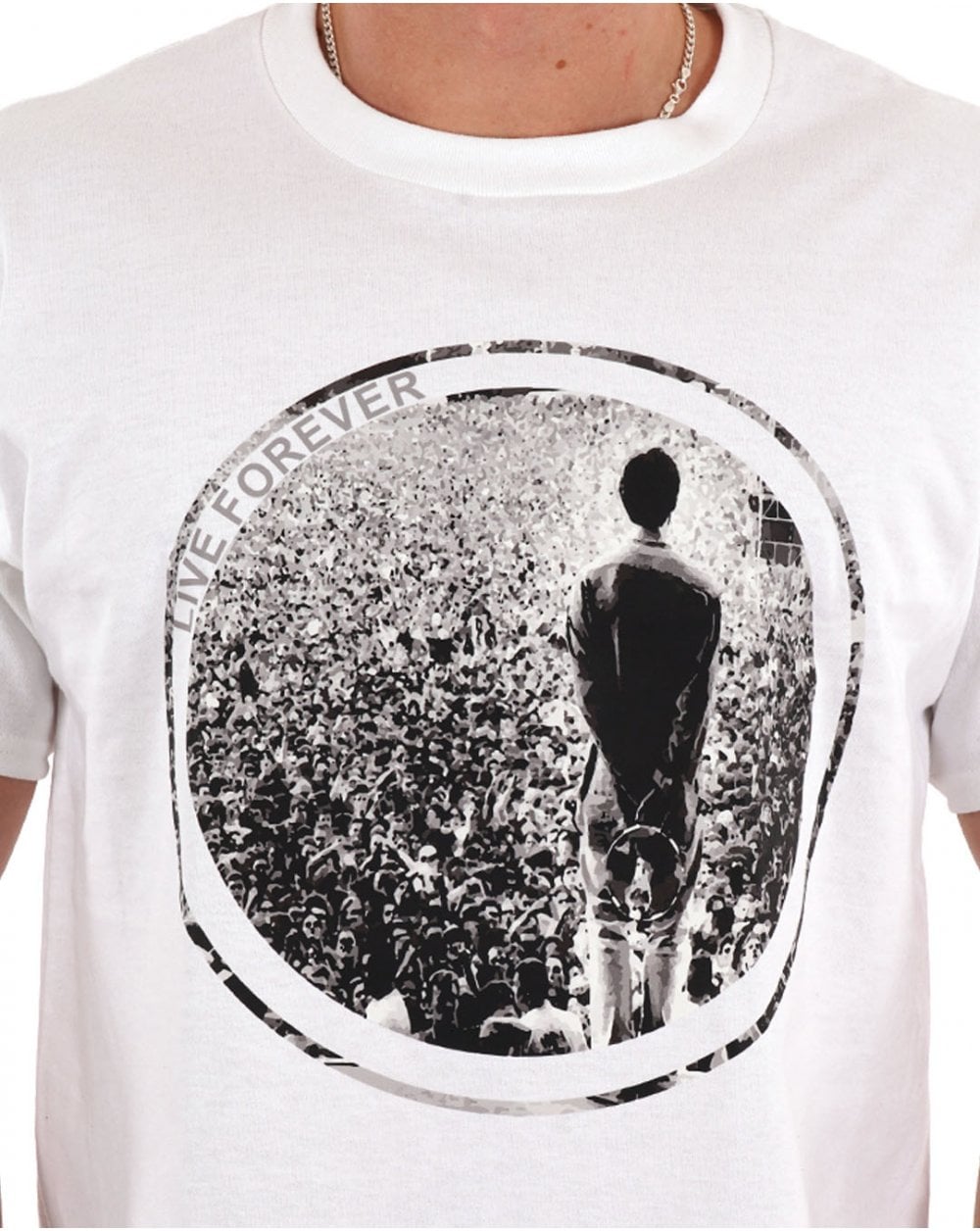 Live Forever T Shirt White