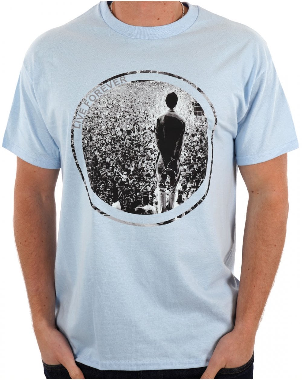 Live Forever T Shirt Sky Blue
