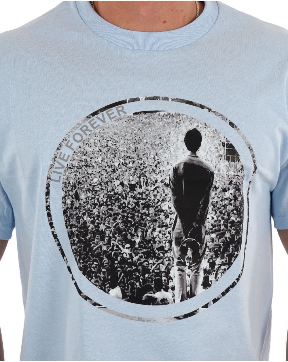 Live Forever T Shirt Sky Blue
